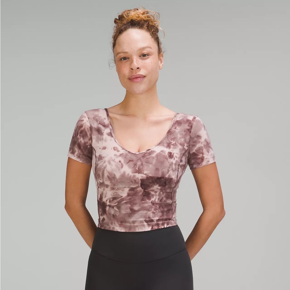 Lululemon Align™ T-Shirt Diamond Dye Mink Bery Lunar Rock Shadow